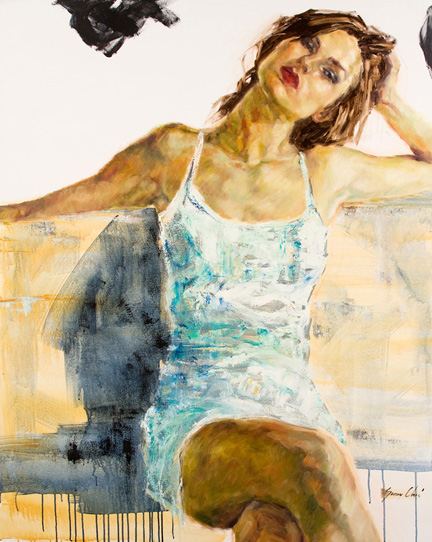 Vanity Fair - 60 x 48 inches, Oil and Acrylic on Canvas - SOLD