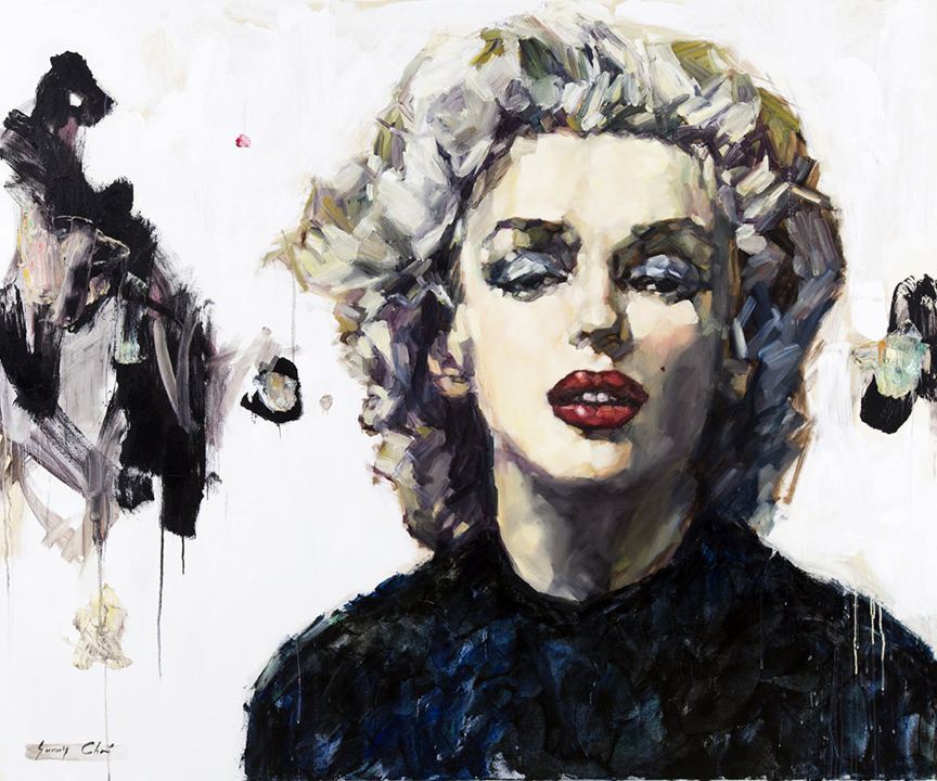 Marilyn, Unforgettable II - 72 x 60 inches, Oil and Acrylic on Canvas - SOLD