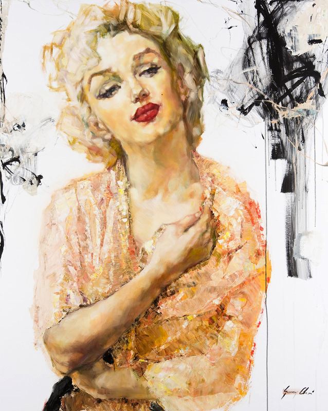 Forever Marilyn - 60 x 48 inches, Oil and Acrylic on Canvas - SOLD