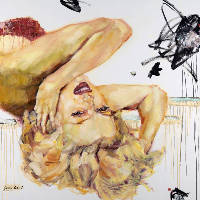 Marilyn Outrageous - 60 x 60 inches, Oil and Acrylic on Canvas