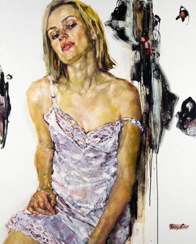 Between Love II - 60 x 48 inches, Oil and Acrylic on Canvas